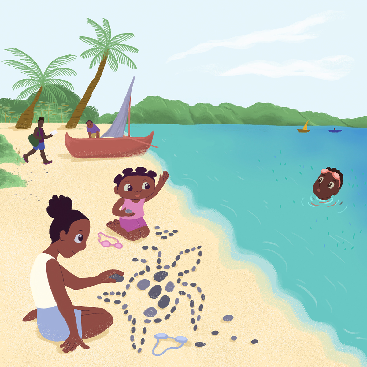 Vola, Ravo, and Tiana Discover the Seagrass Vola, Ravo, and Tiana Discover the Seagrass