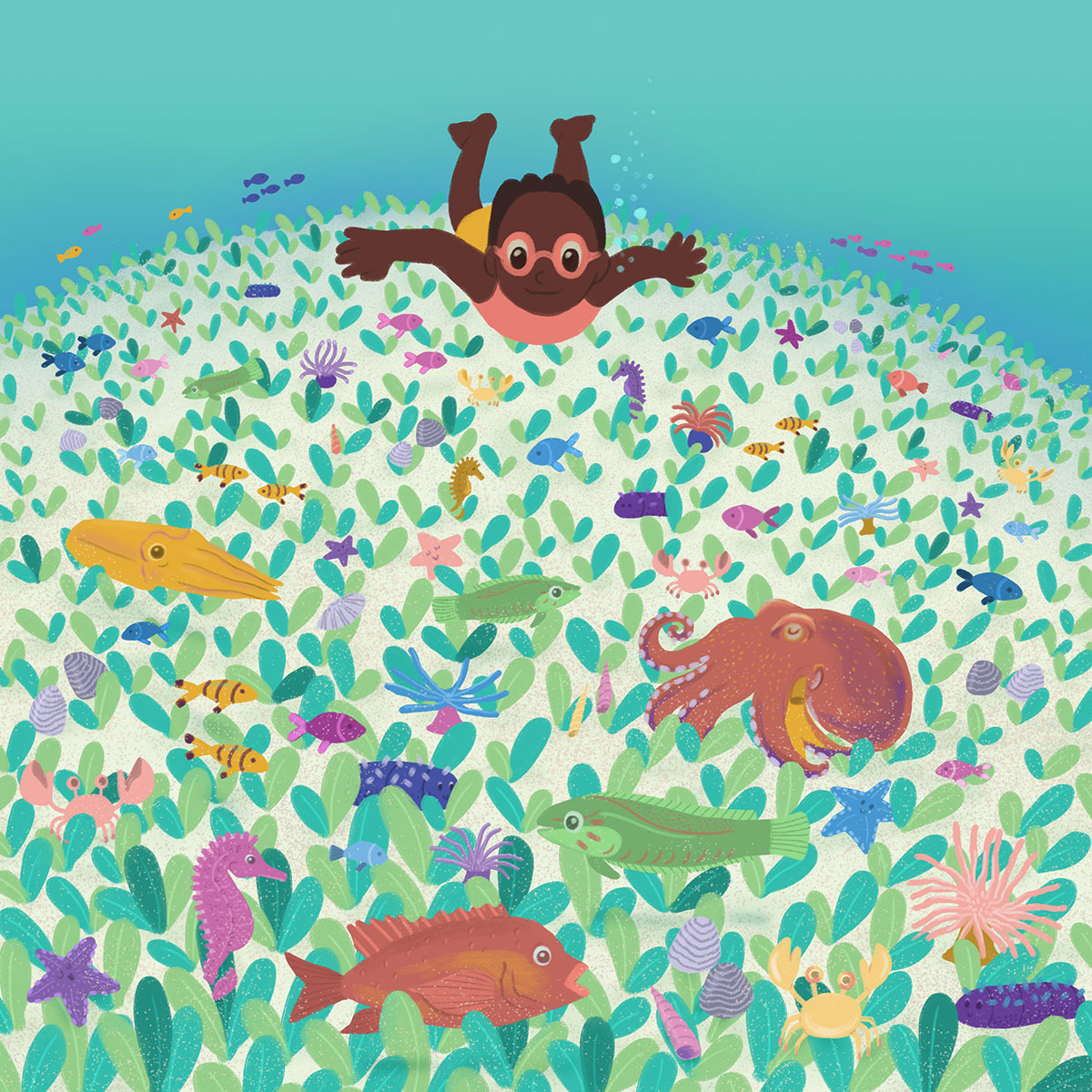Vola, Ravo, and Tiana Discover the Seagrass Vola, Ravo, and Tiana Discover the Seagrass