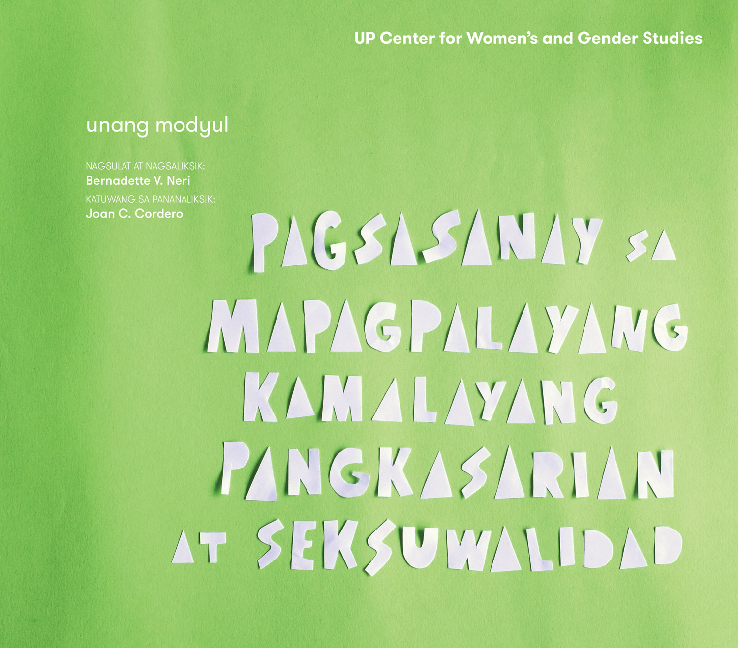 Gender Sensitivity Training Manual Gender Sensitivity Training Manual