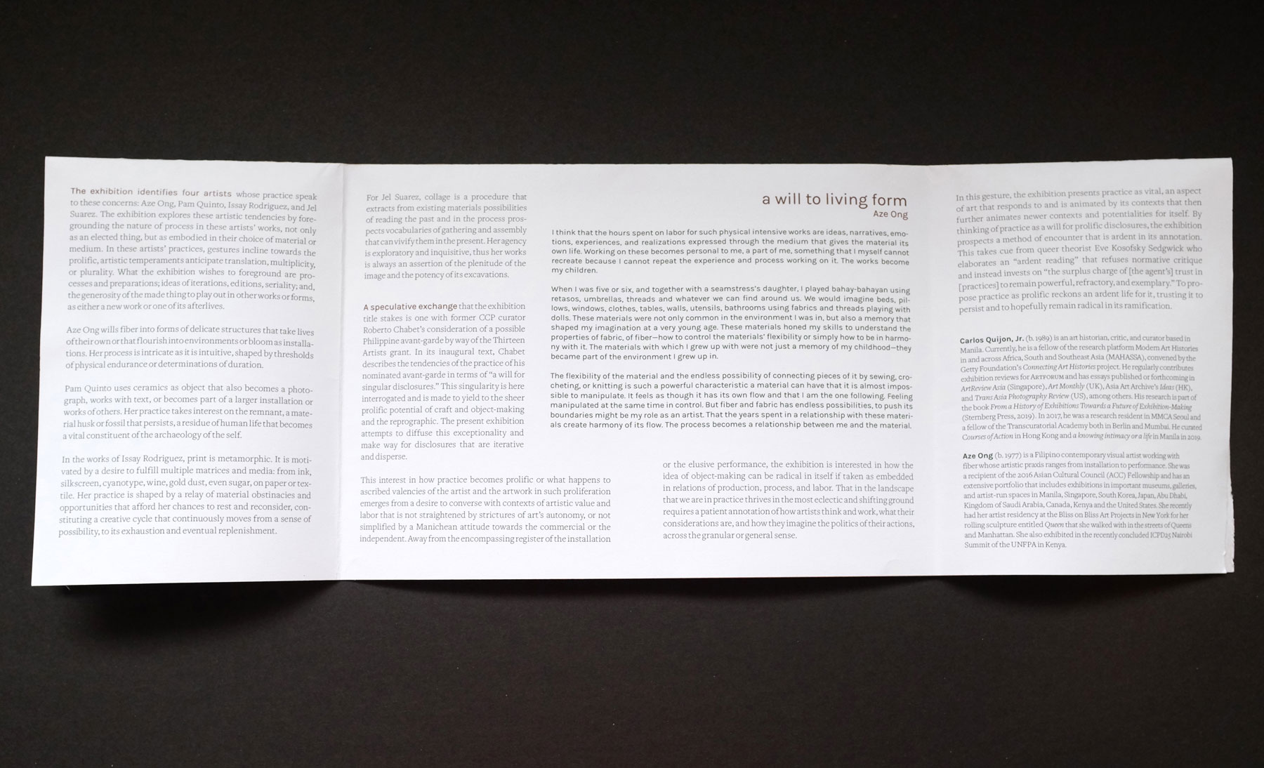 A will for prolific disclosures: a zine A will for prolific disclosures: a zine