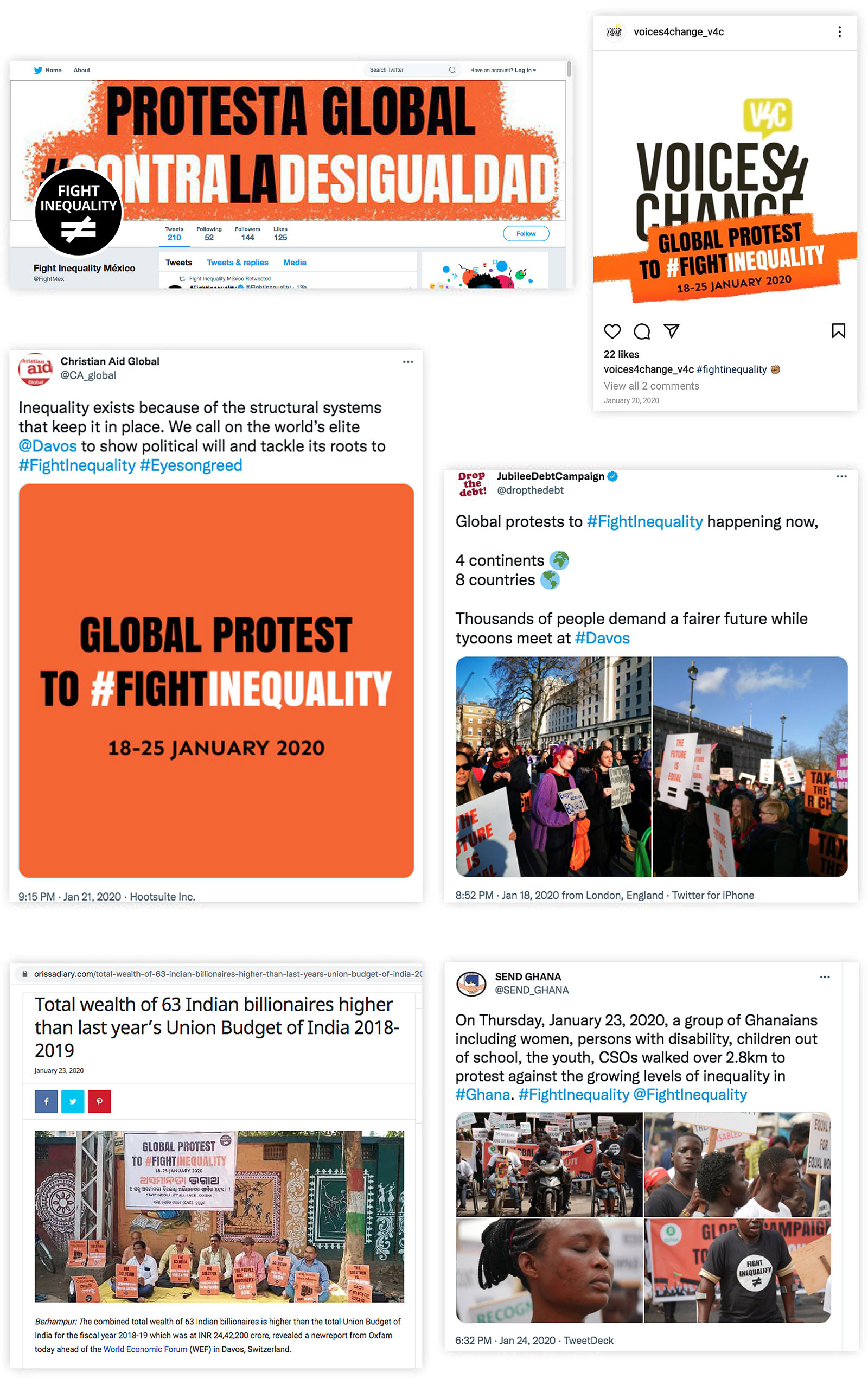 Global Protest to Fight Inequality